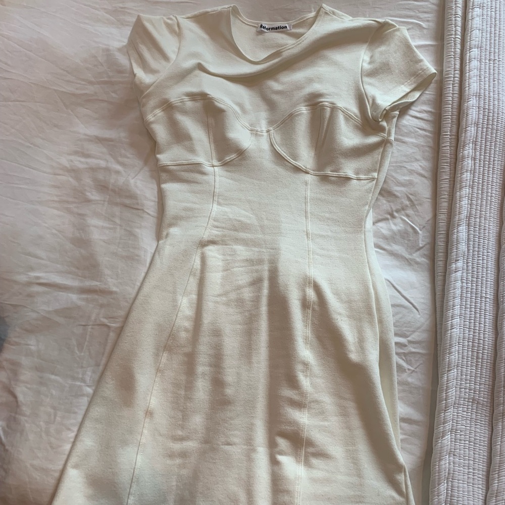 White Reformation Mini dress